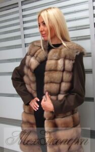 пальто с баргузинским соболем